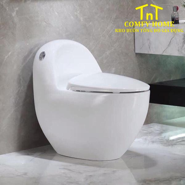 Bồn Cầu Trứng Một Khối Cao Cấp – Thiết Kế Công Thái Học Nghệ Thuật - Image 5