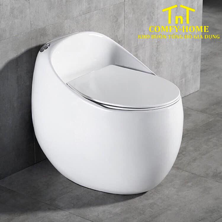 Bồn Cầu Trứng Một Khối Cao Cấp – Thiết Kế Công Thái Học Nghệ Thuật - Image 9