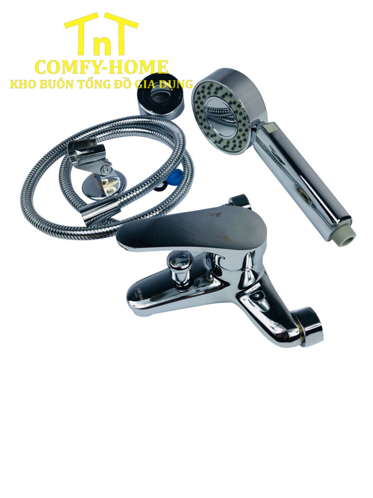 Bộ Vòi Sen Tắm Nóng Lạnh Chrome Hiện Đại KB 603