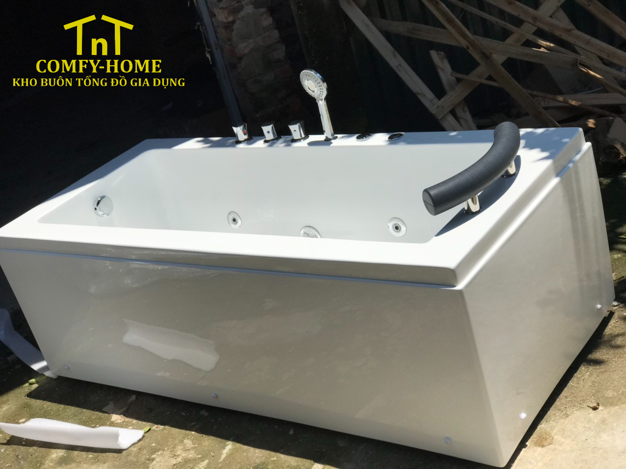 Bồn tắm nằm massage Acrylic TnT Comfy-Home - Image 4