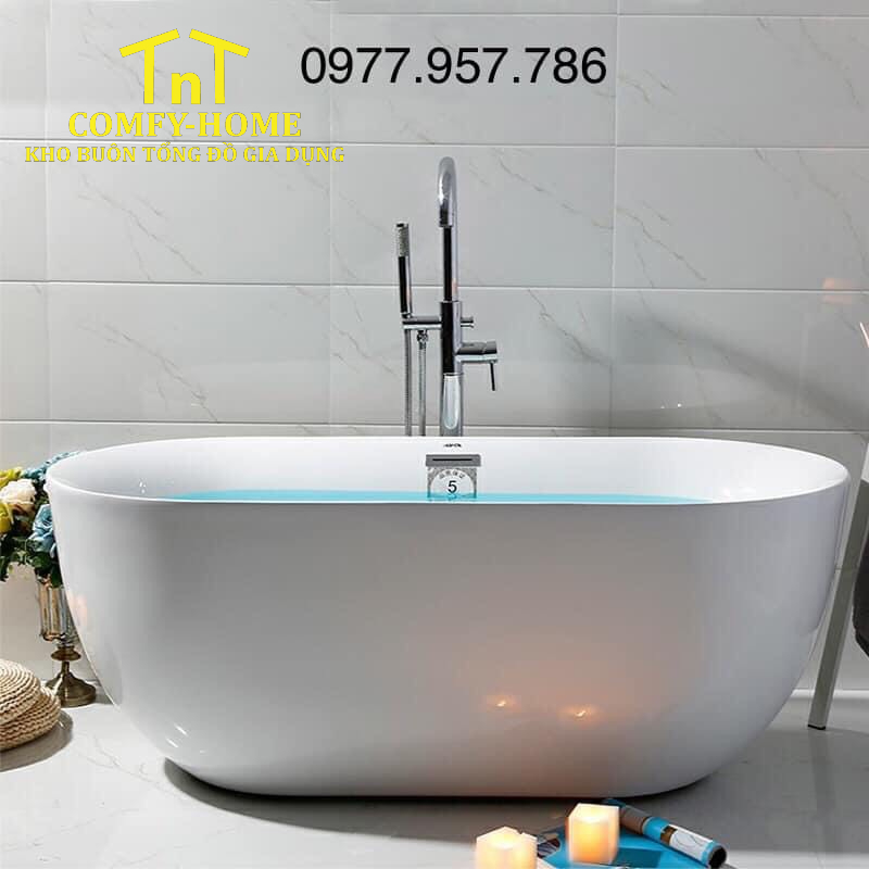 Bồn Tắm Độc Lập Hai Màu Đen – Trắng Phong Cách Hiện Đại Cao Cấp - Image 8