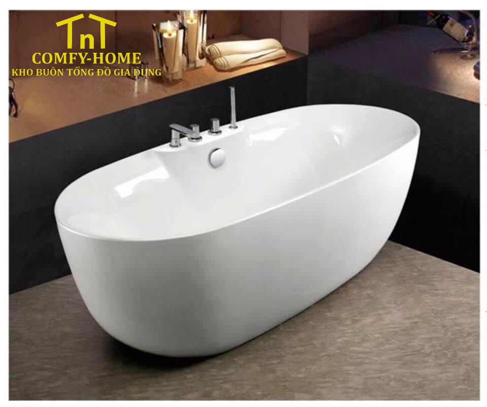 Bồn Tắm Độc Lập Hai Màu Đen – Trắng Phong Cách Hiện Đại Cao Cấp - Image 11