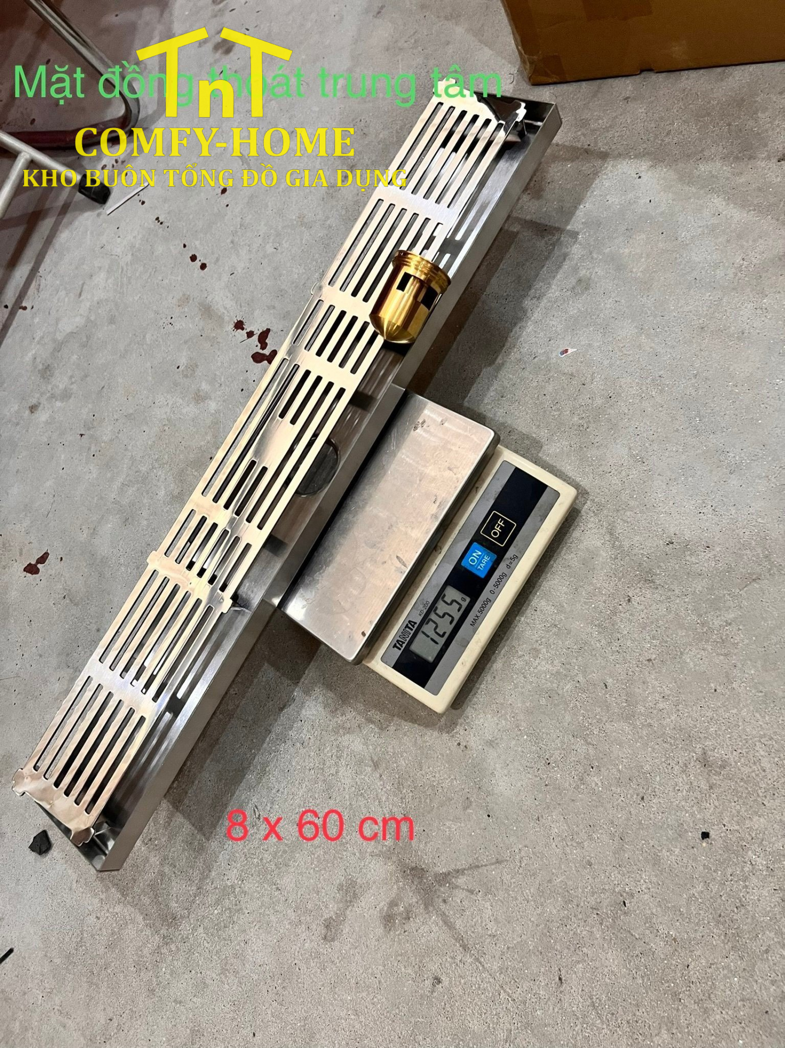 Ga thoát sàn inox cao cấp – Thiết kế âm sàn dạng dài hiện đại