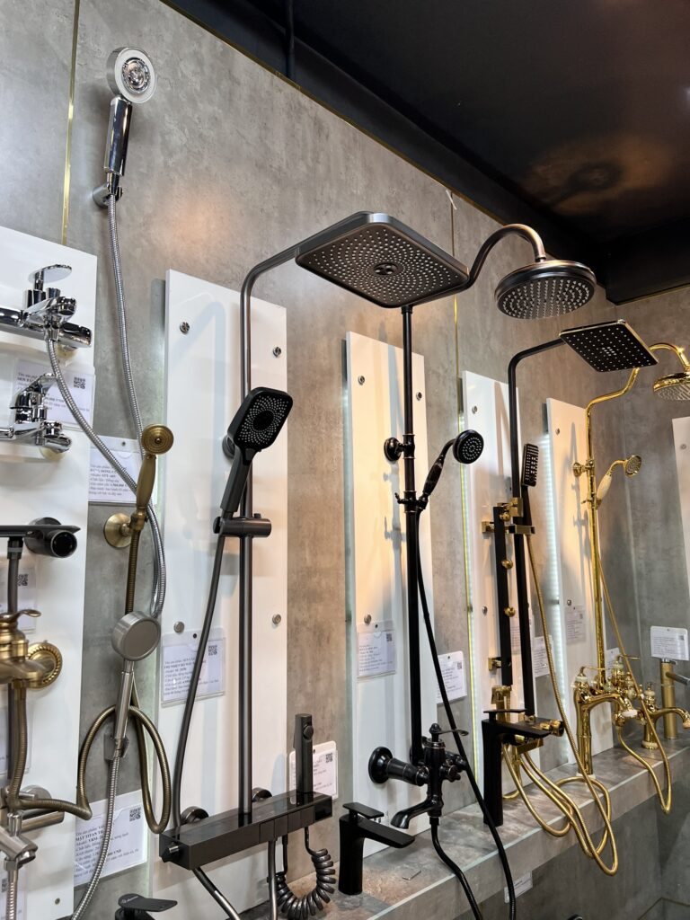 Sen cây tắm nóng lạnh Chrome hiện đại – Hệ 4 chế độ