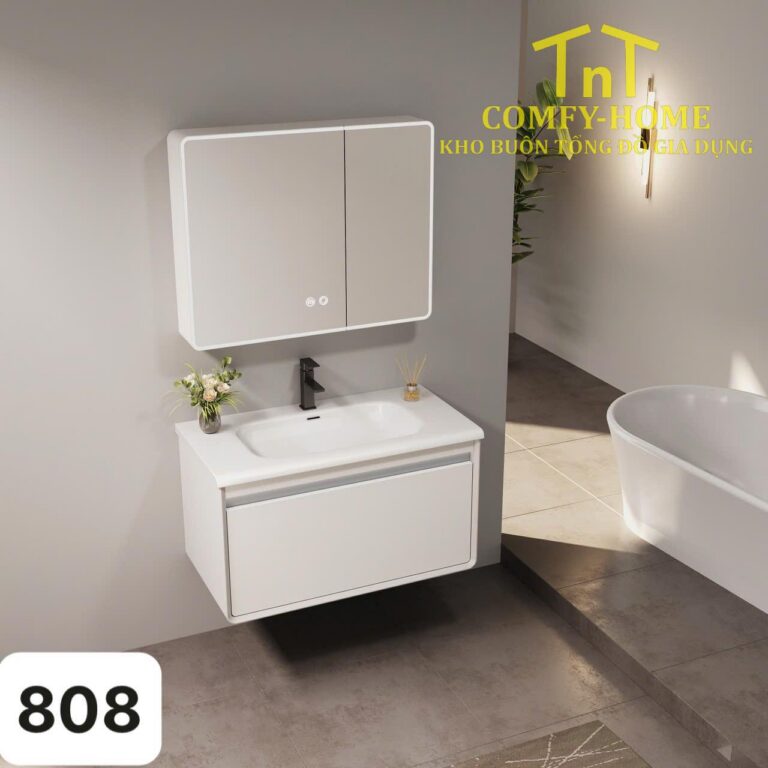 Bộ tủ chậu Lavabo Inox Model 808