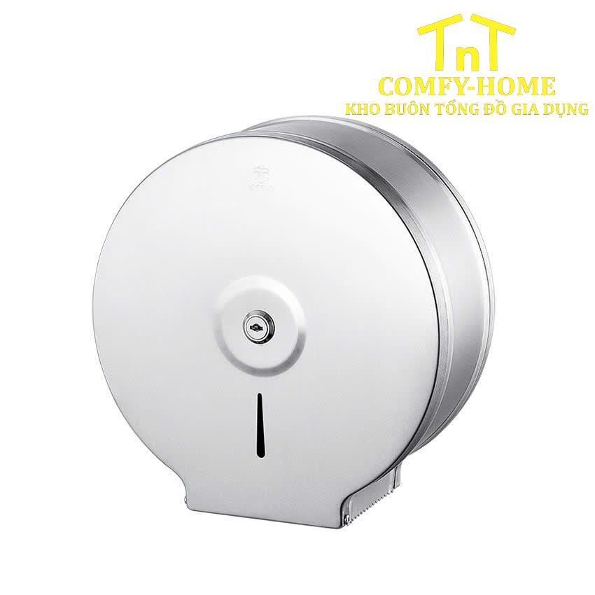 Hộp đựng giấy vệ sinh cuộn lớn Inox cao cấp