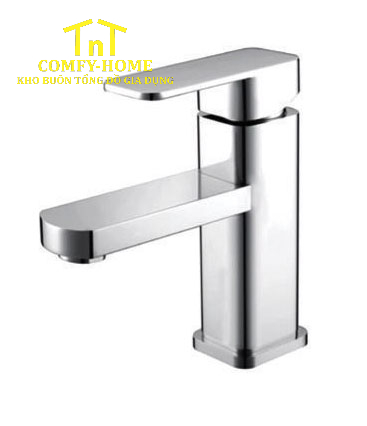 Vòi Lavabo Nóng Lạnh Inox 304 Thiết Kế Vuông Sang Trọng - Model KB-401 Series