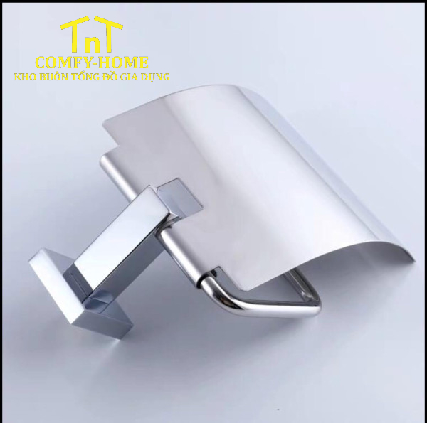 Giá treo giấy vệ sinh inox mạ Chrome sáng bóng