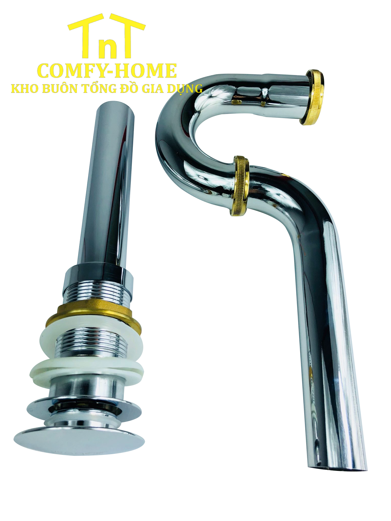 Bộ Xả Nhấn Lavabo Kim Loại Cao Cấp (Luxury Metal Pop-up Drain) - Image 2